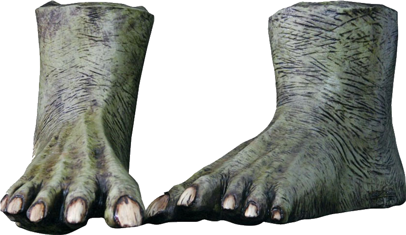 Feet Zombie Green - Zombie Foot Png, Transparent Png PNG with transparent background