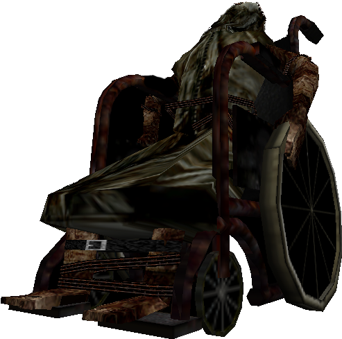 Creepy Abandoned Wheelchair