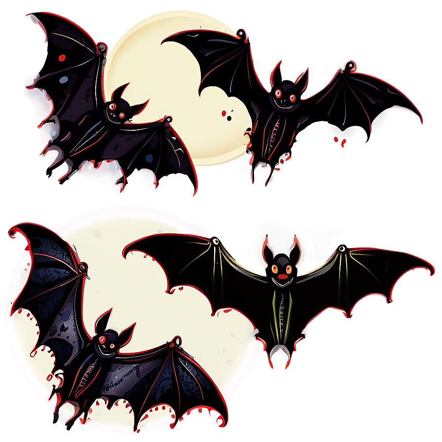 Creepy Bats Clipart Png Csn