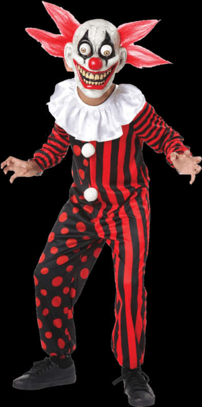 Creepy Clown Costume Portrait