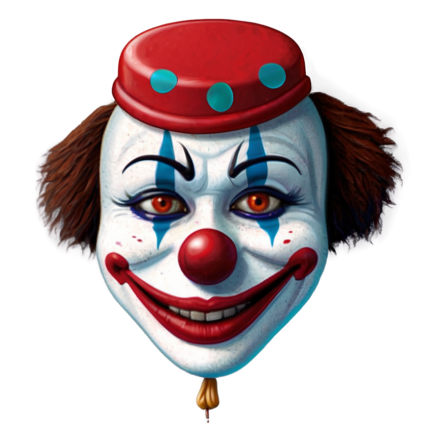 Creepy Clown Emoji PNG 90 PNG with transparent background