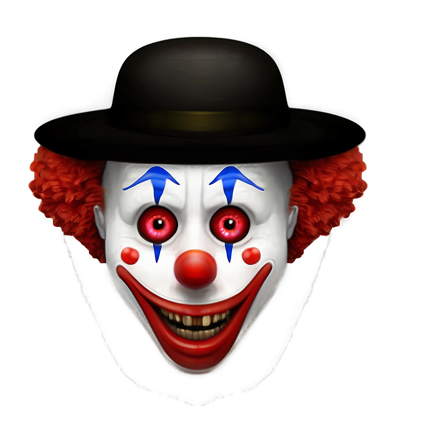 Creepy Clown Emoji PNG ajk5 PNG with transparent background
