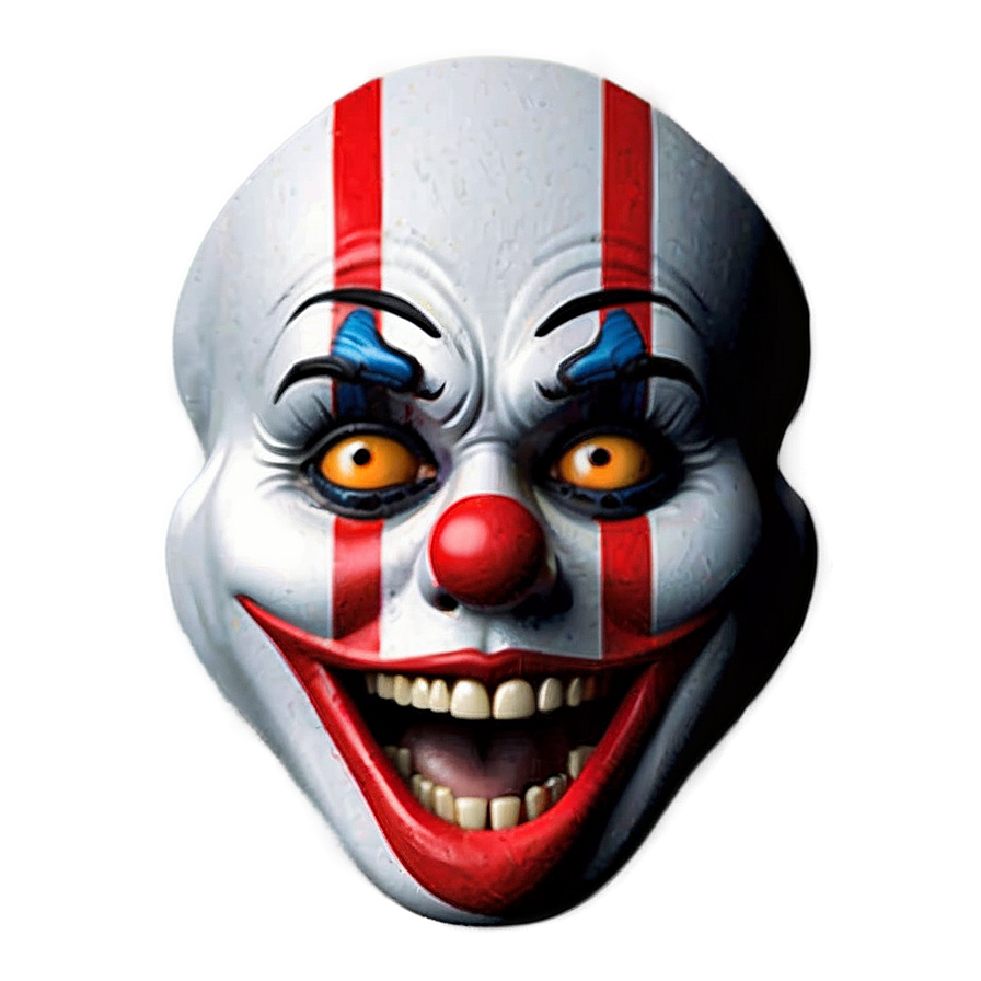Creepy Clown Emoji PNG iaw PNG with transparent background