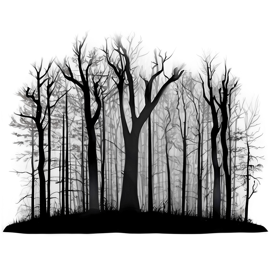 Creepy Dark Forest PNG 28 PNG image with a transparent background, free high-resolution download