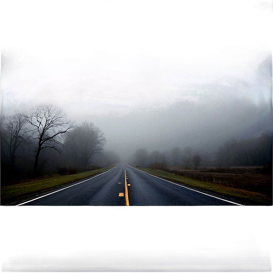 Creepy Foggy Road Png 74