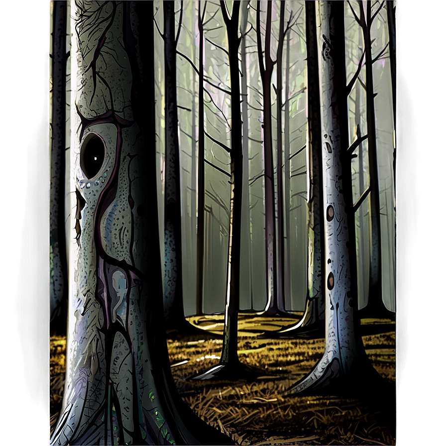 Creepy Forest Png 06202024