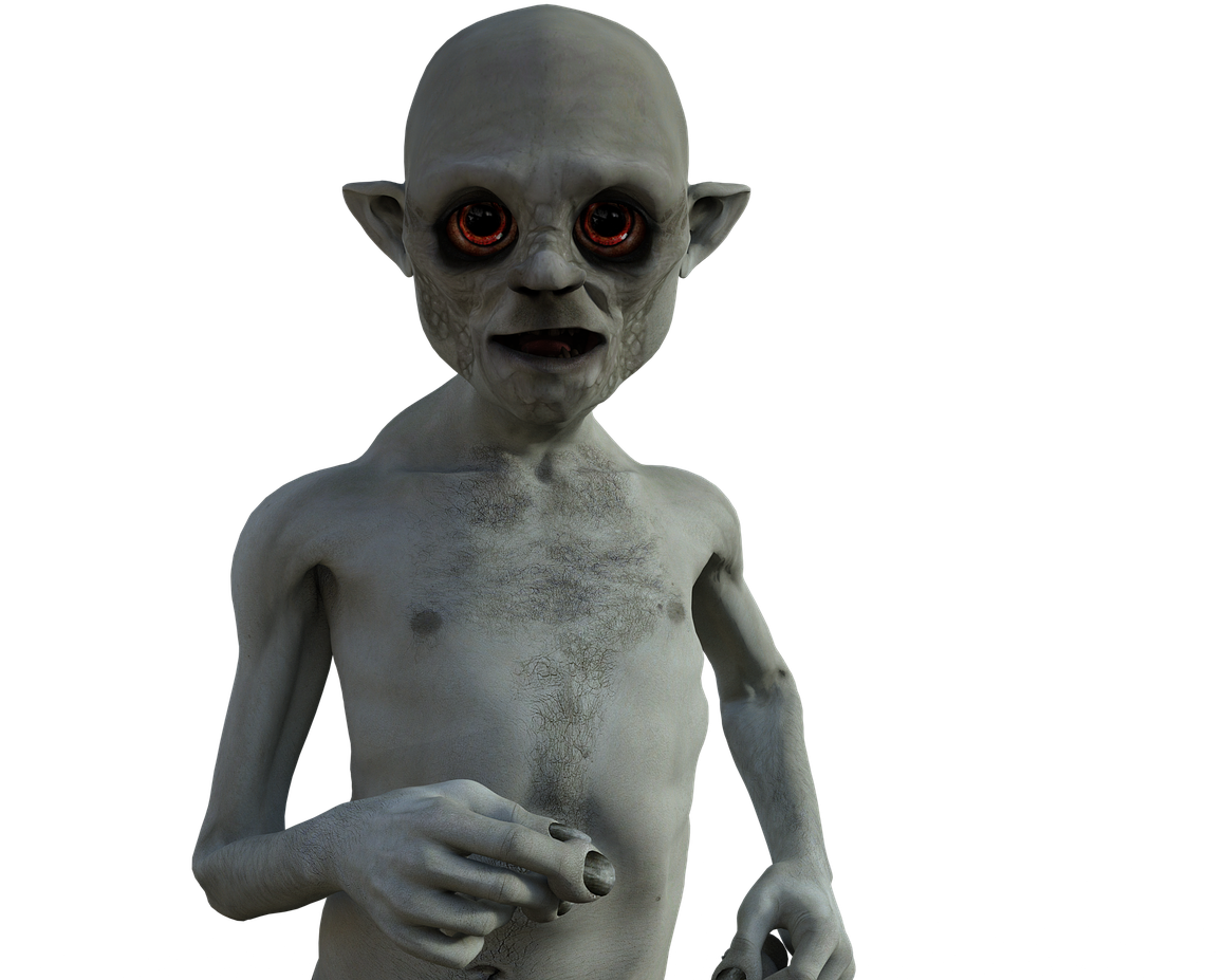 Creepy Goblin Red Eyes