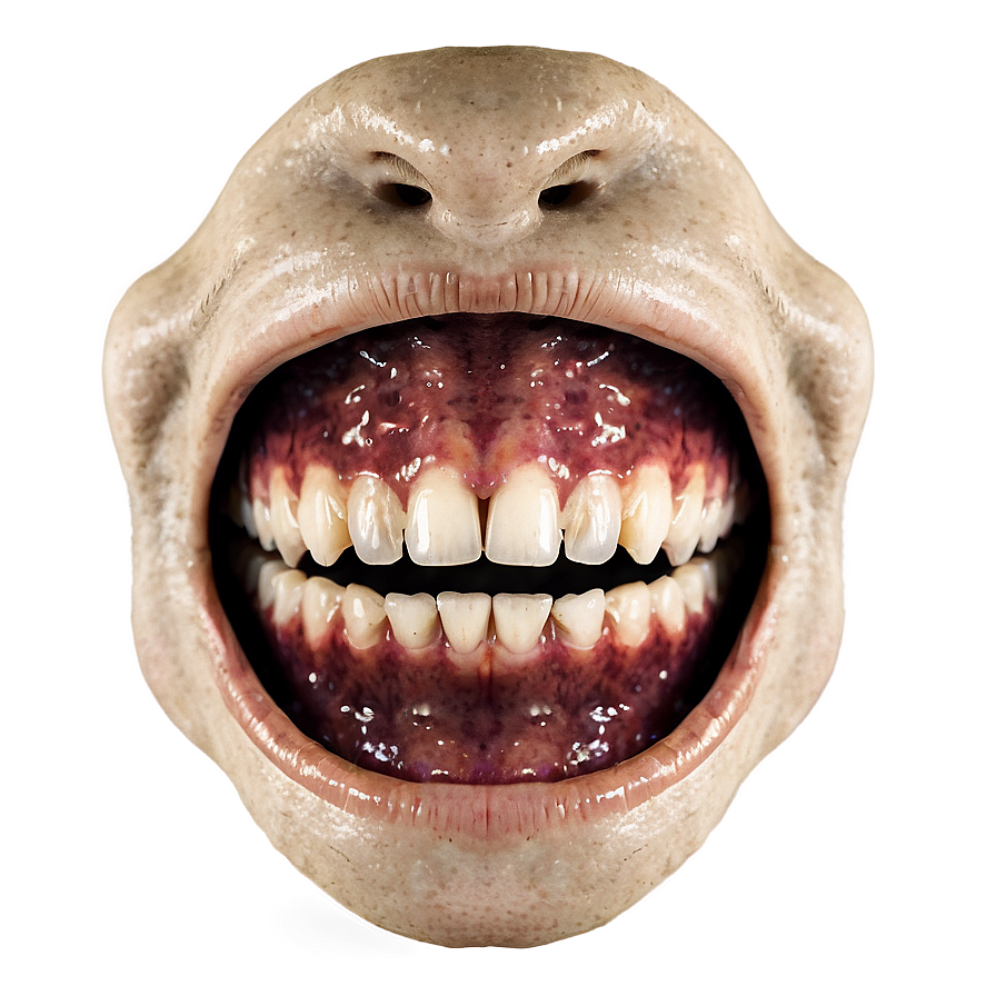 Creepy Grin Mouth Png Ibp