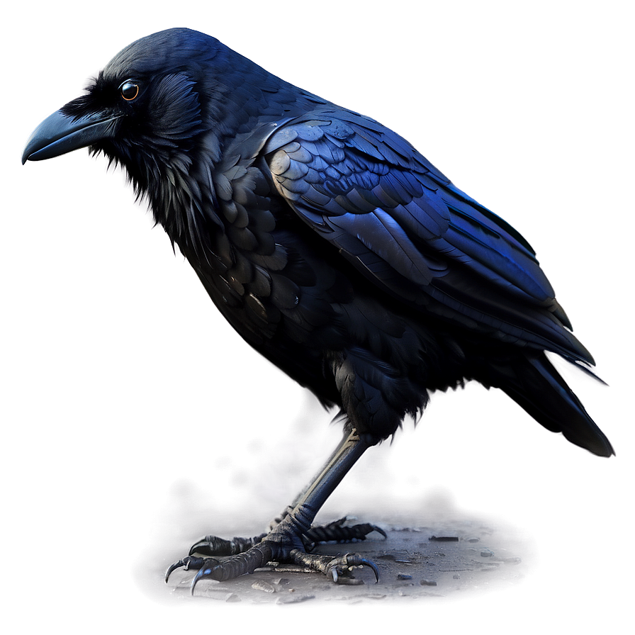 Creepy Raven In Fog Png Jwp