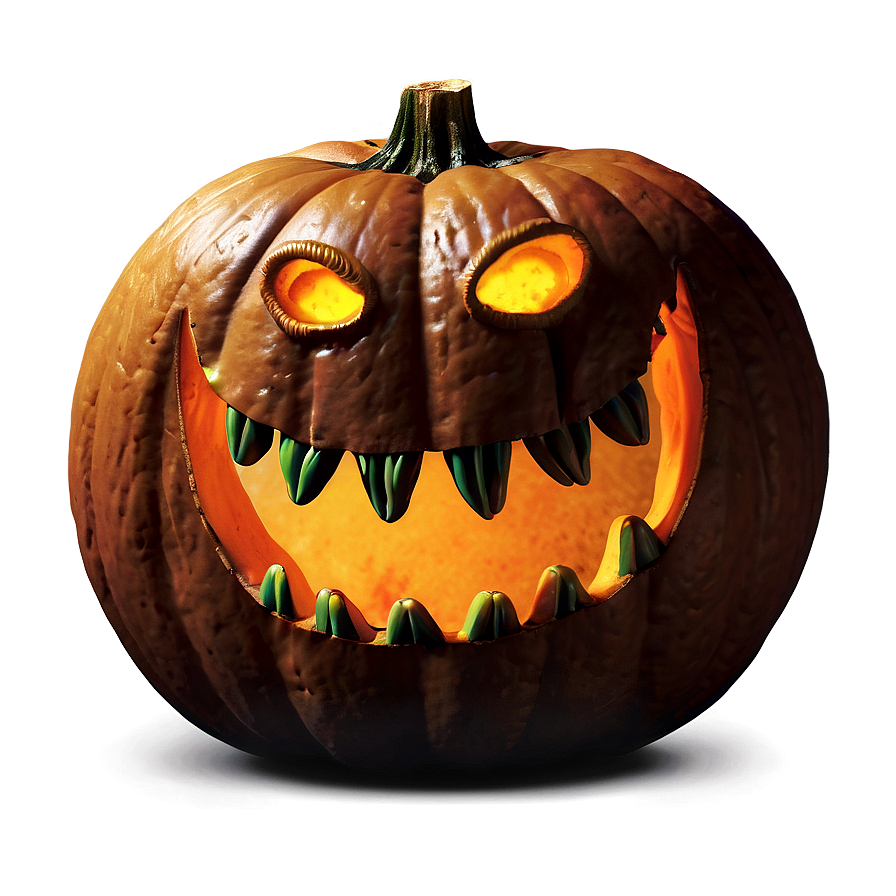 Creepy Smiling Pumpkin Png 05242024