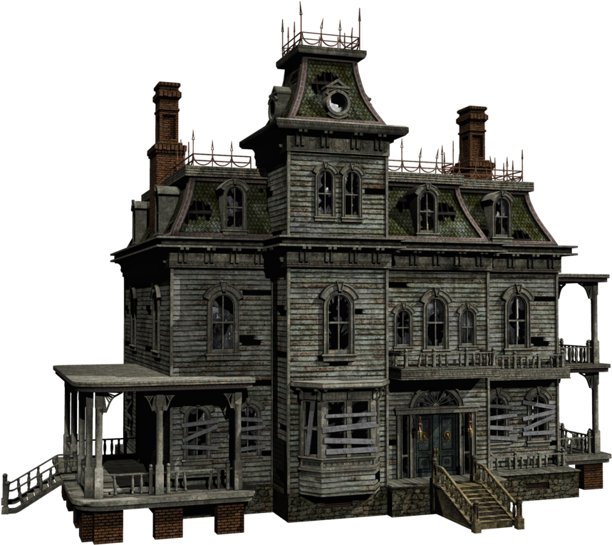 Haunted House 04 Png Stock By - Haunted House White Background, Transparent Png PNG with transparent background
