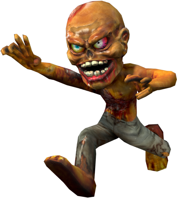 Creepy Zombie Attack PNG with transparent background