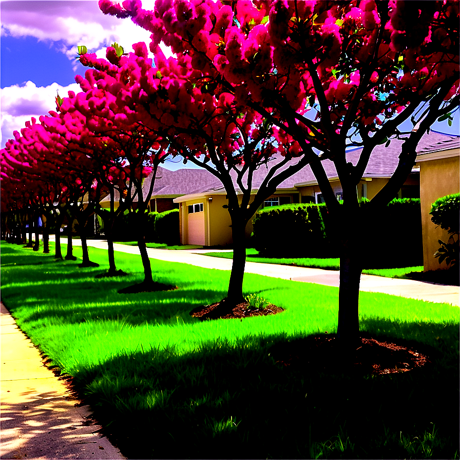 Crepe Myrtle Tree Alley Png Chi