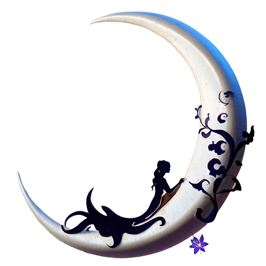 Crescent Moon And Fairy Png 05212024