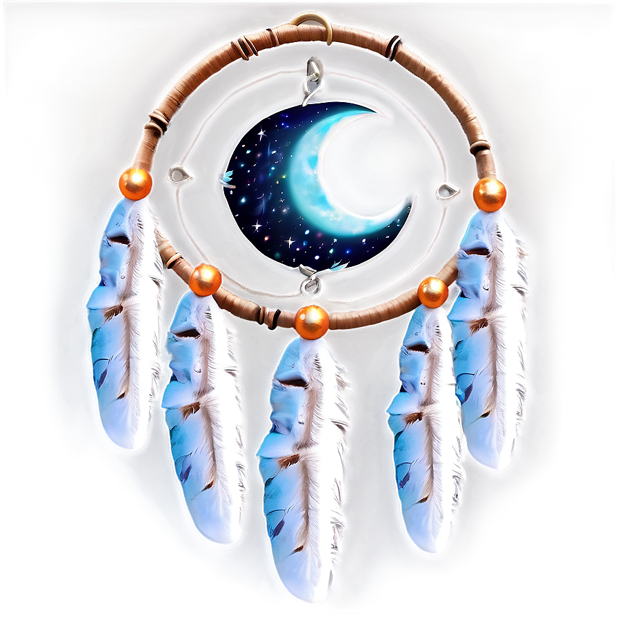 Crescent Moon Dreamcatcher Png Msj