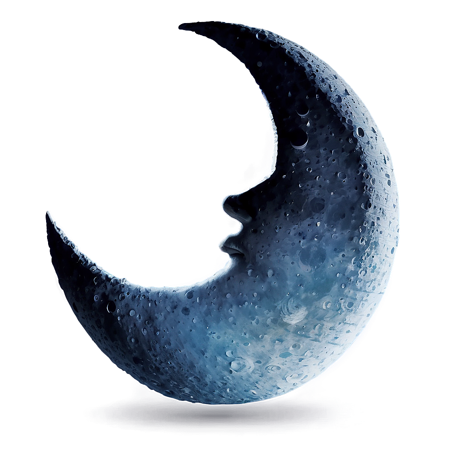 Crescent Moon Face Png Sas