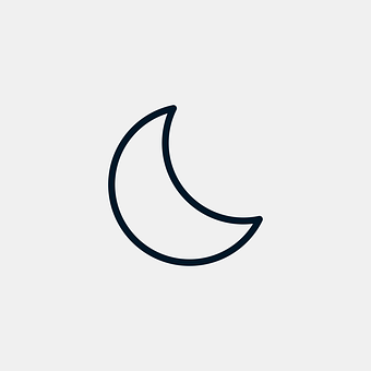 Crescent Moon Icon PNG with transparent background