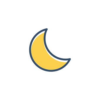 Crescent Moon Icon PNG with transparent background