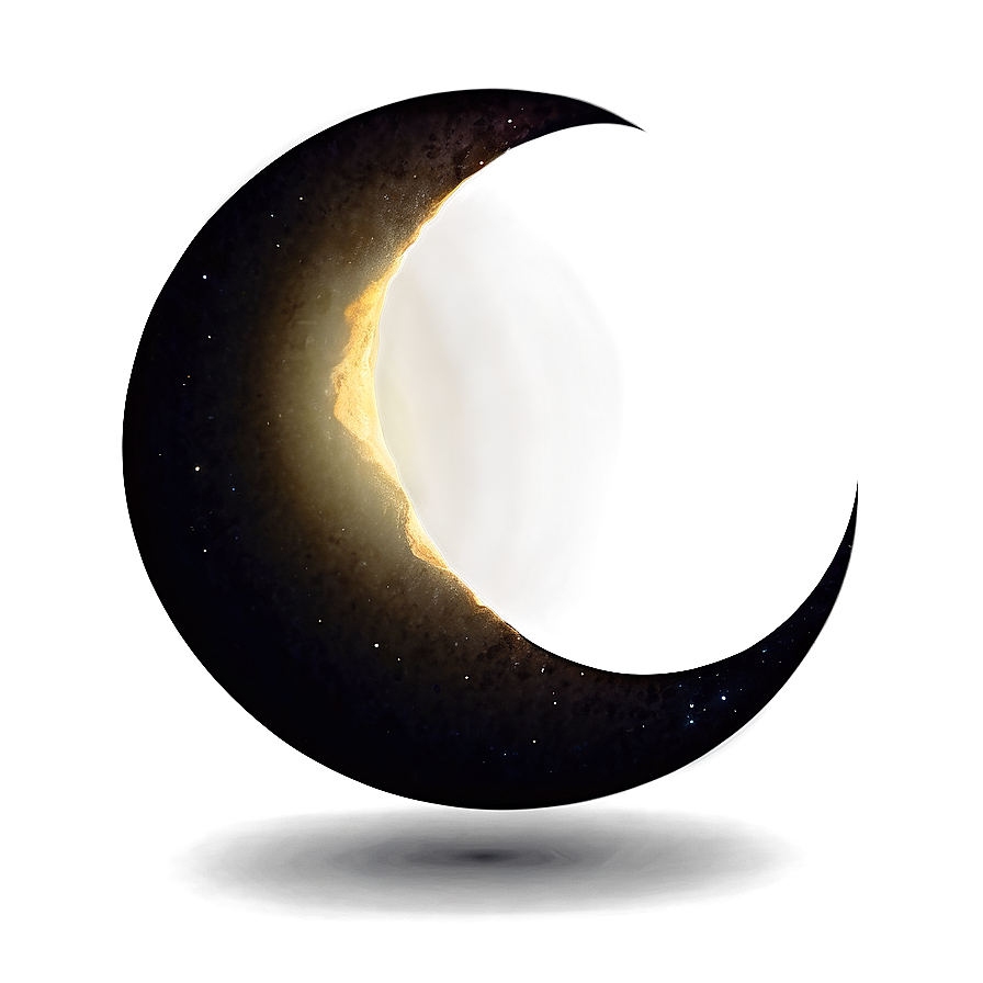 Crescent Moon On Dark Background Png 8