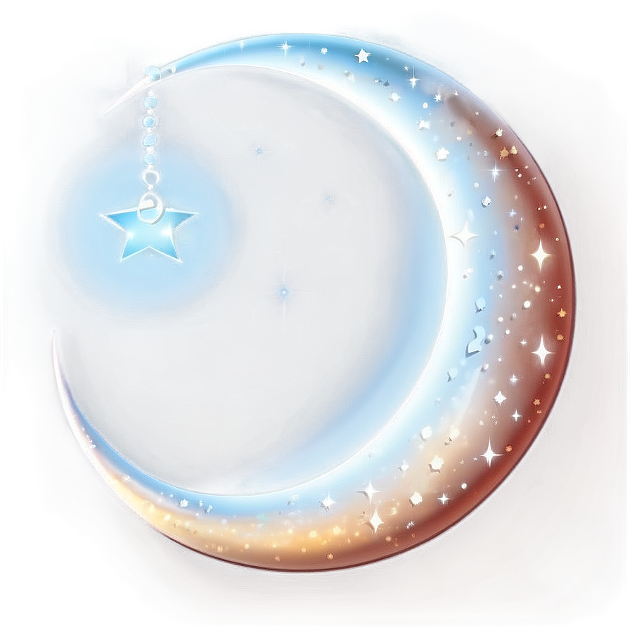 Crescent Moon With Stars Png Bfu