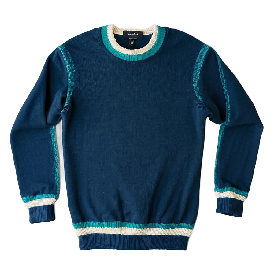 Crewneck Sweater With Elbow Patches Png Rtm37