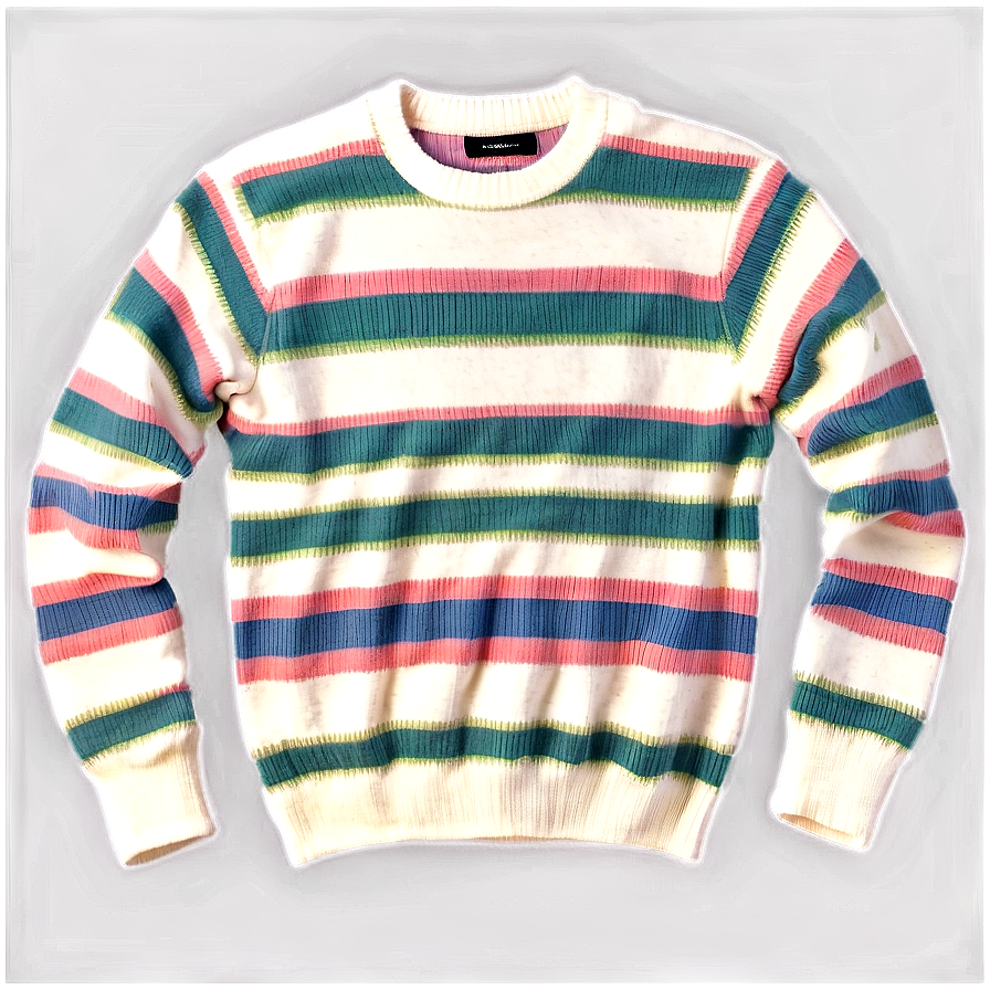 Crewneck Sweater With Stripes Png 55