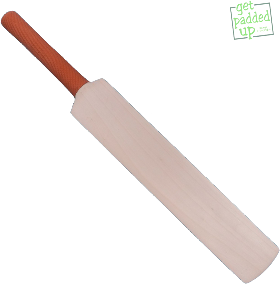 Cricket Bat Isolatedon Blue Background