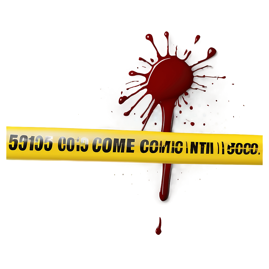 Crime Scene Blood Splatter Illustration Png 76