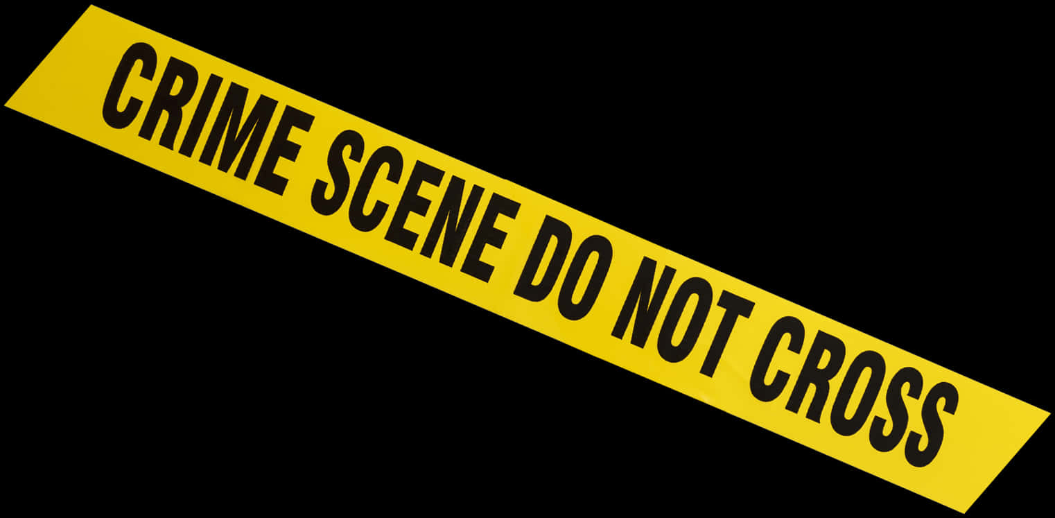 Crime Scene Tape Black Background