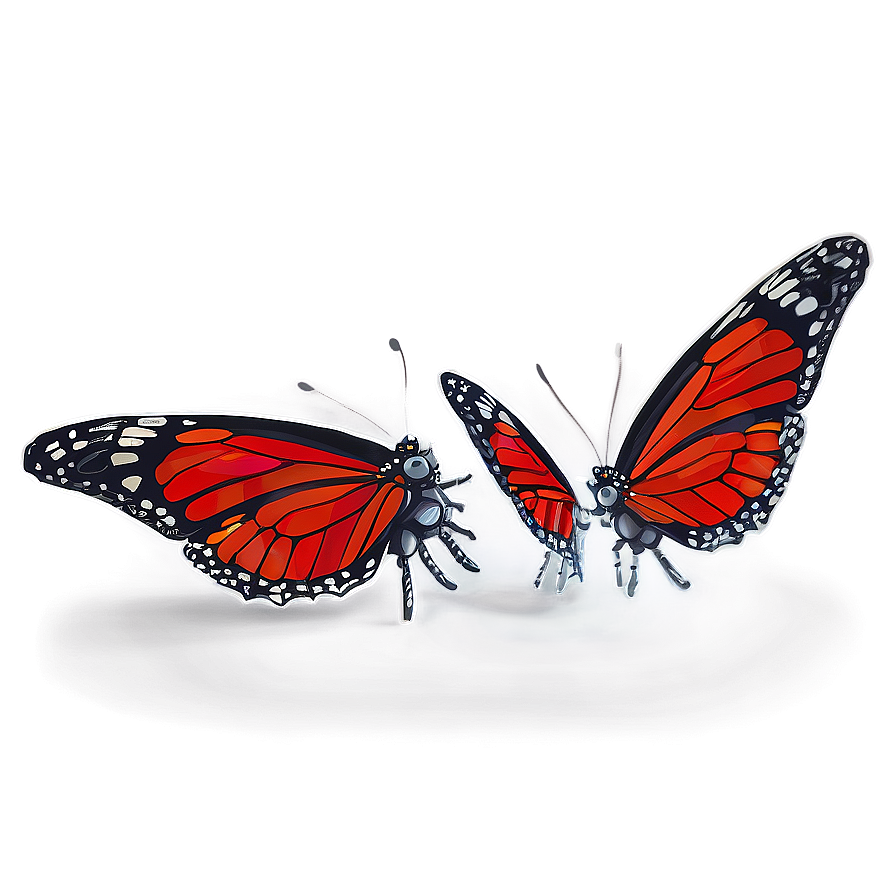 Crimson Butterfly Artwork Png Utx