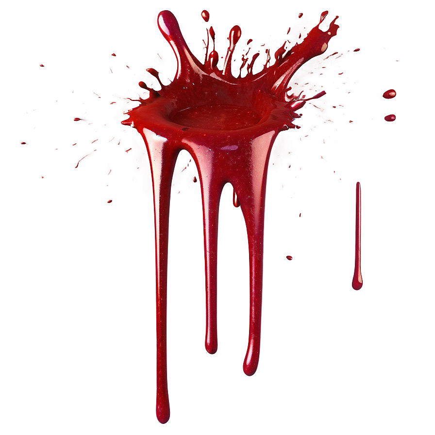 Crimson Flows: Blood Splatter Effect Png Dtt14