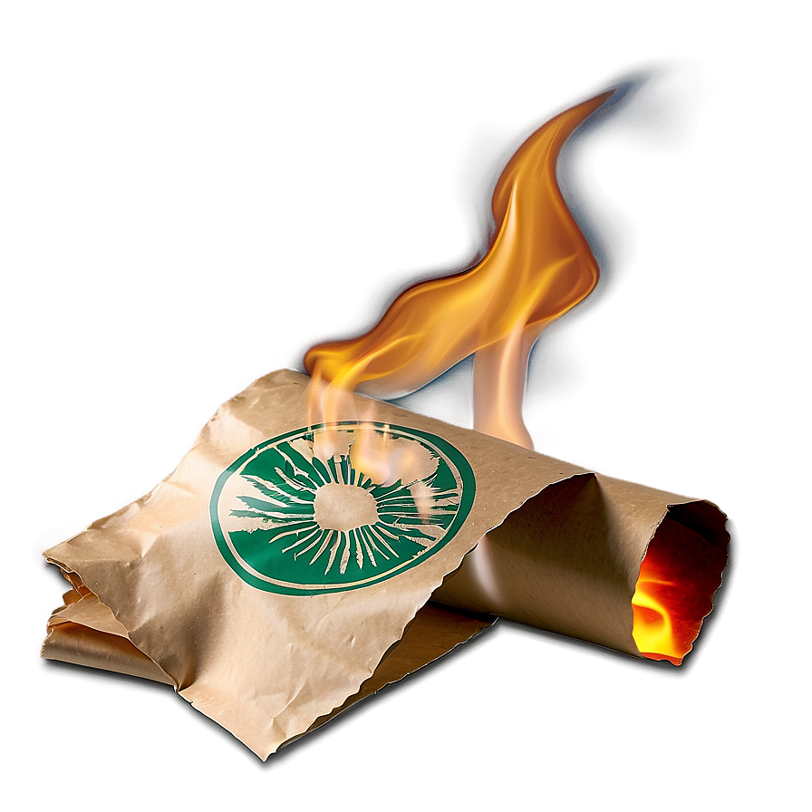 Crisp Burning Paper Png Xjv