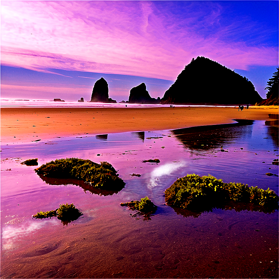 Crisp Cannon Beach Morning Png Wjc44