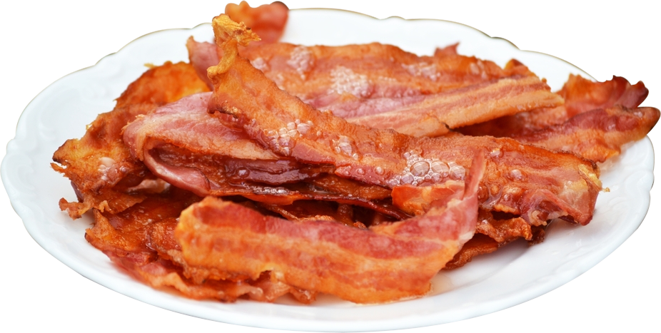 Plate Of Bacon Png, Transparent Png PNG with transparent background