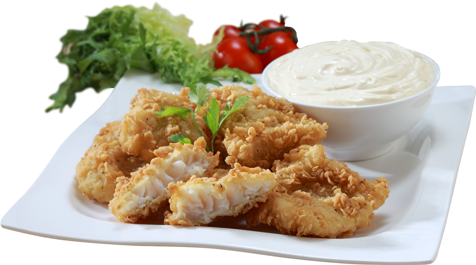 Crispy Fried Fish Platewith Sauce