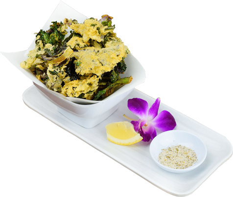 Crispy Kale Lollipop - Jinya Ramen Bar PNG image with a transparent background, free high-resolution download