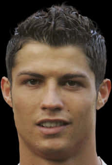 Cristiano Ronaldo Portrait PNG with transparent background