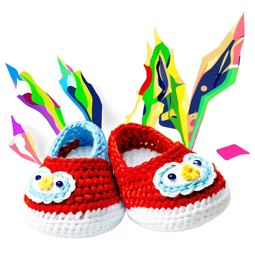 Crochet Baby Shoes Png 06262024