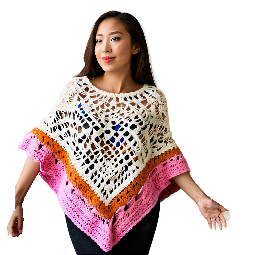 Crochet Poncho Detail Png Qdv49