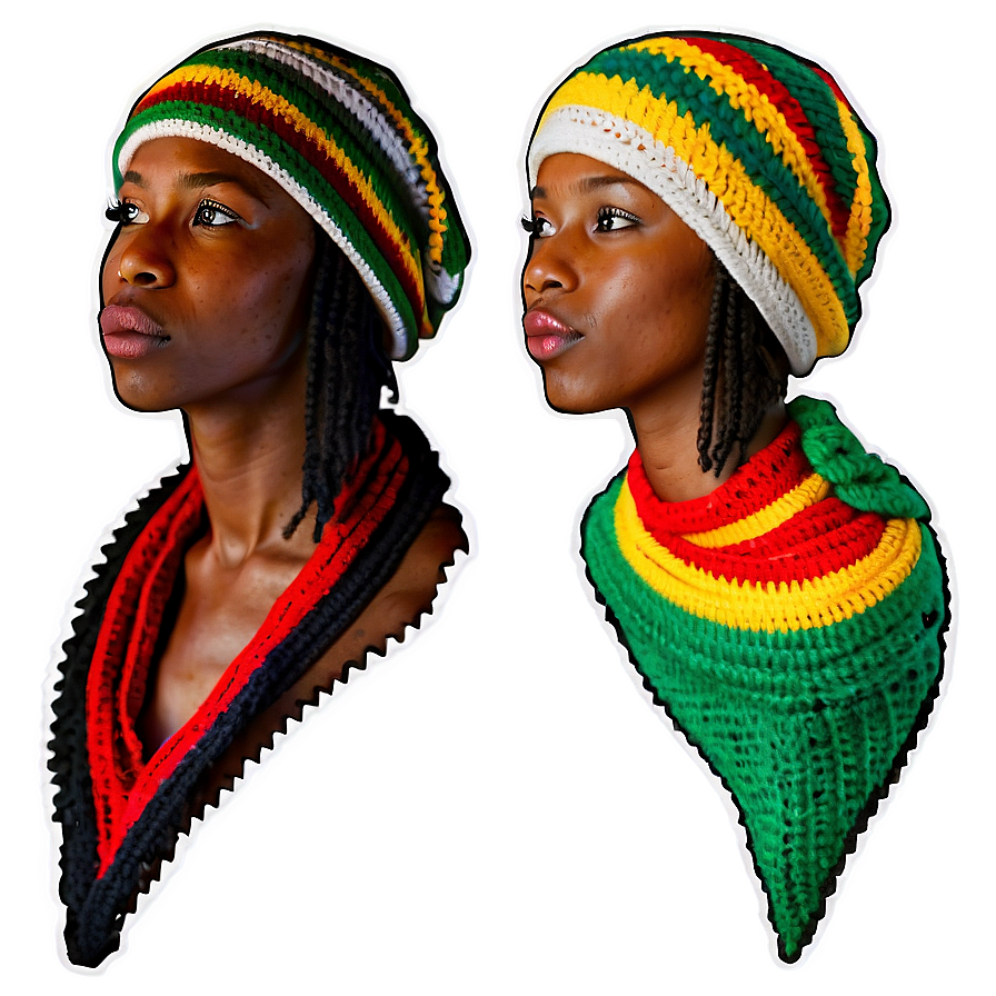 Crochet Rasta Hat Art Png 21