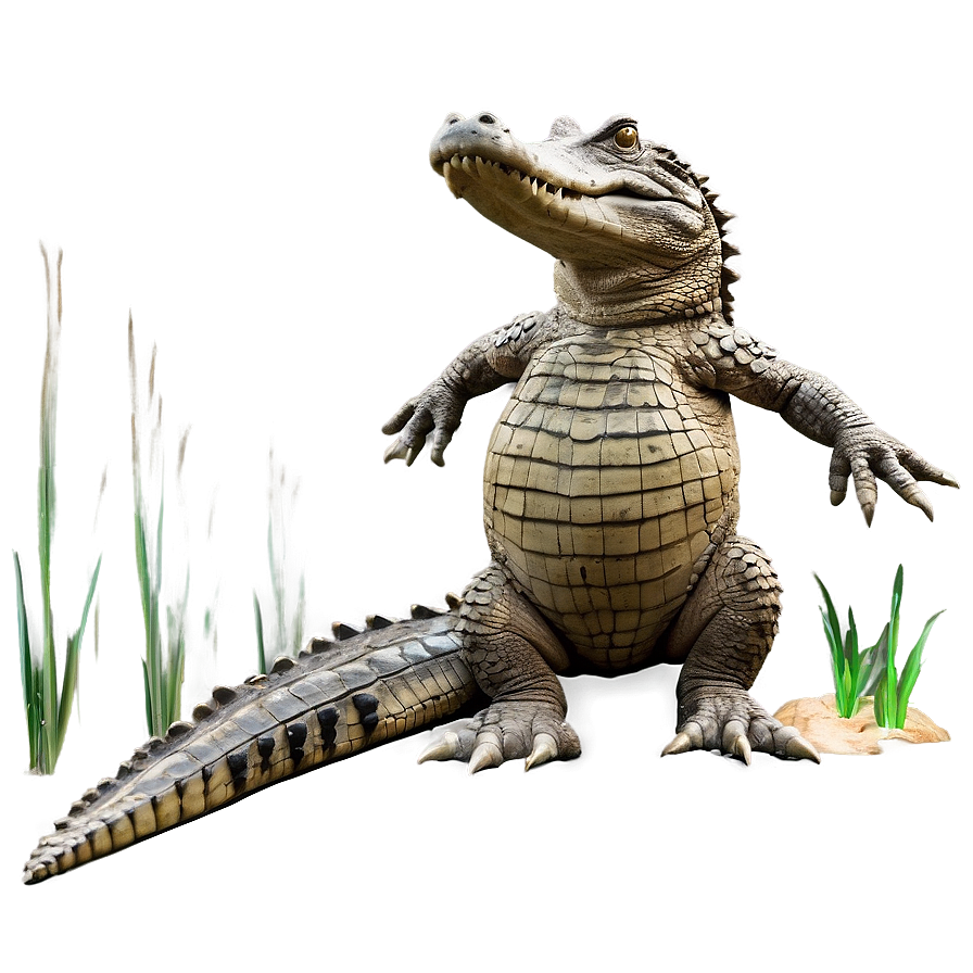 Crocodile Habitat Scene Png Kop40