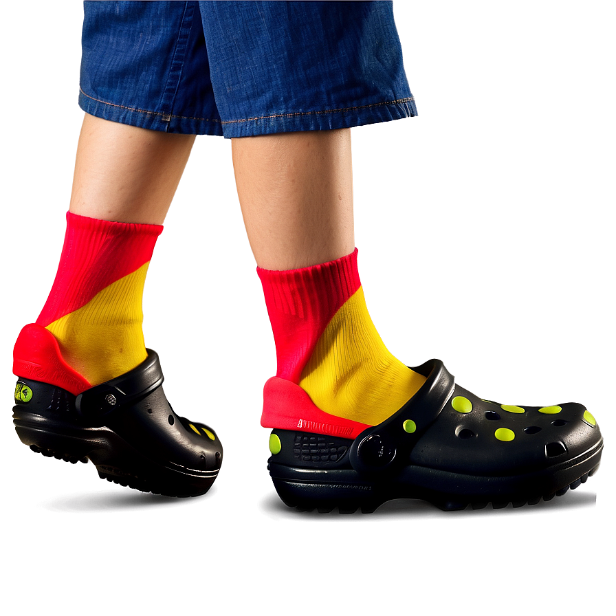 Crocs With Socks Trend Png All95