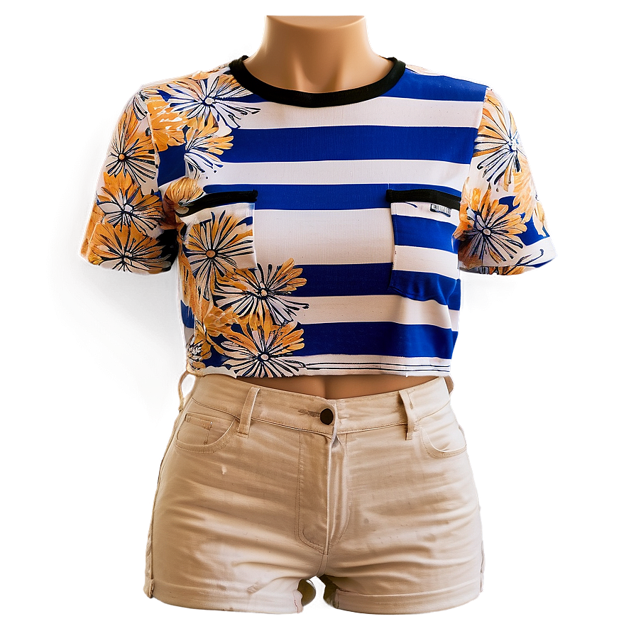 Crop Top With Pockets Png Aod