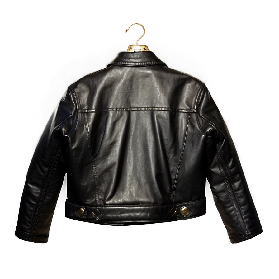 Cropped Leather Jacket Png 18