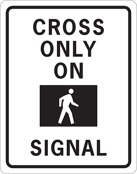 Cross Only On Signal Sign PNG with transparent background
