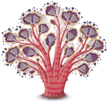 Cross Section Illustrationof Tree