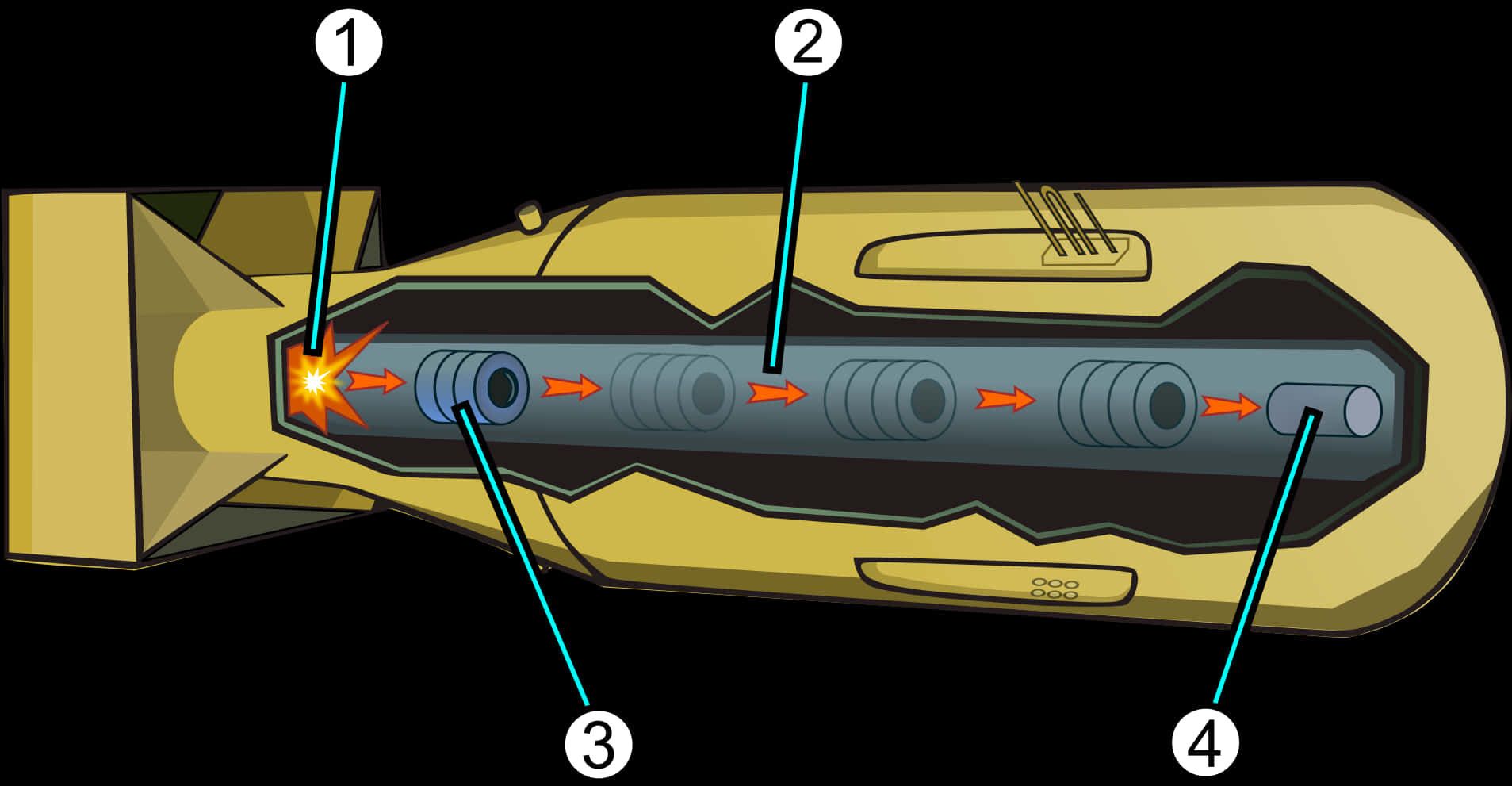 Cross Sectionofa Bullet