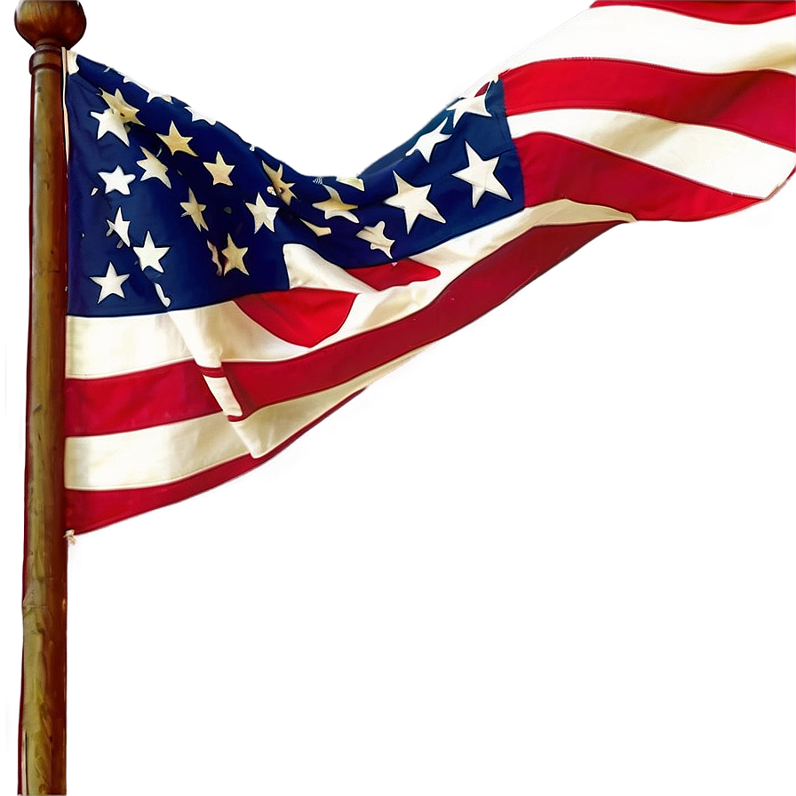 Crossed American Flags Png Image 2