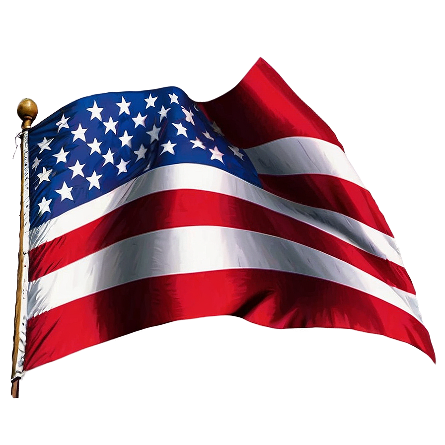 Crossed American Flags Png Image Bkb19