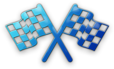 Racing Blue Flag Clipart - Blue Checkered Flag Png PNG with transparent background